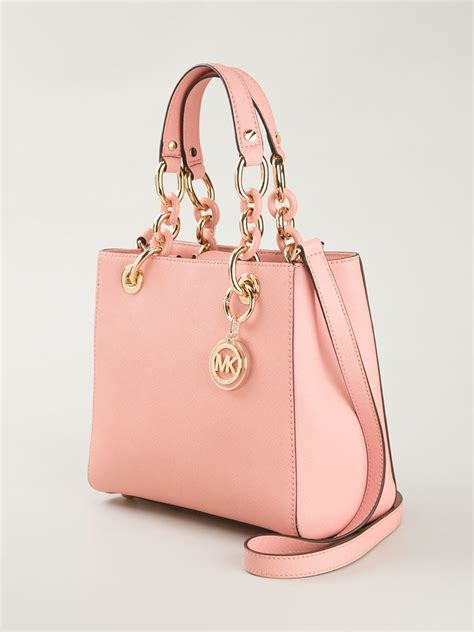 michael kors pink mini tote bag|Michael Kors weekender bag pink.